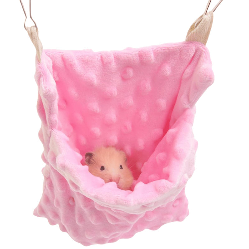 Sugar Glider Bonding Pouch Carrier Bag Sling Sleep Bag with Adjustable Strap for Travel Gliders Ferret Rat Hedgehog Hamster Small Pets (Pink) Pink