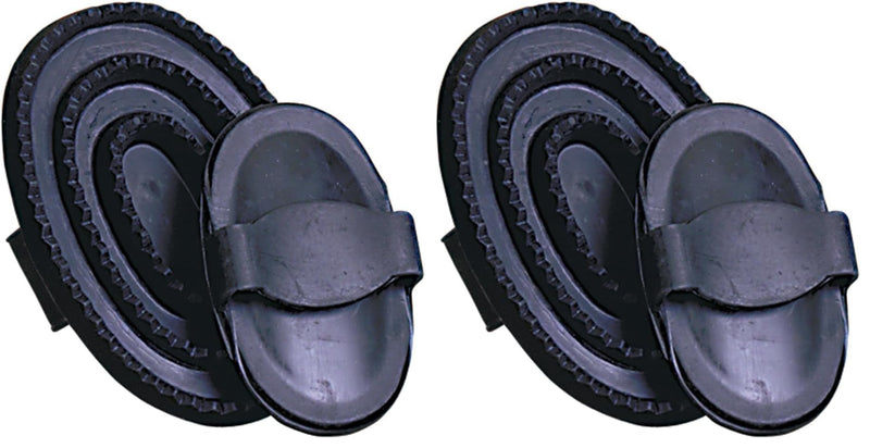 Weaver Leather Large Rubber Curry Comb, Black, 65-2141 (Pack of 2) Large (Pack of 2) - PawsPlanet Australia
