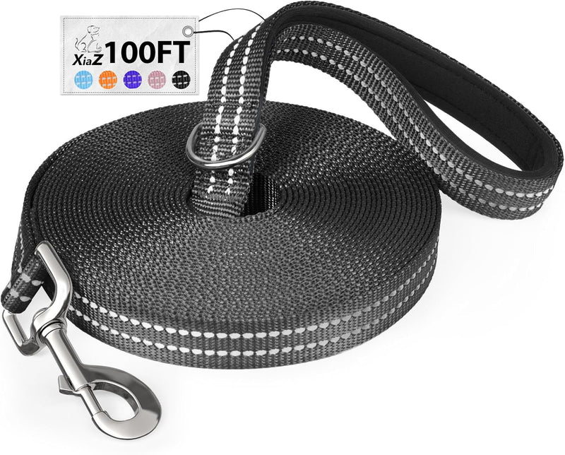 BAAPET 100 ft Long Dog Training Leash for Dog Training, Play, Camping, or Backyard Lead with Training Clickers for Small, Medium and Large Dogs or Cats - PawsPlanet Australia