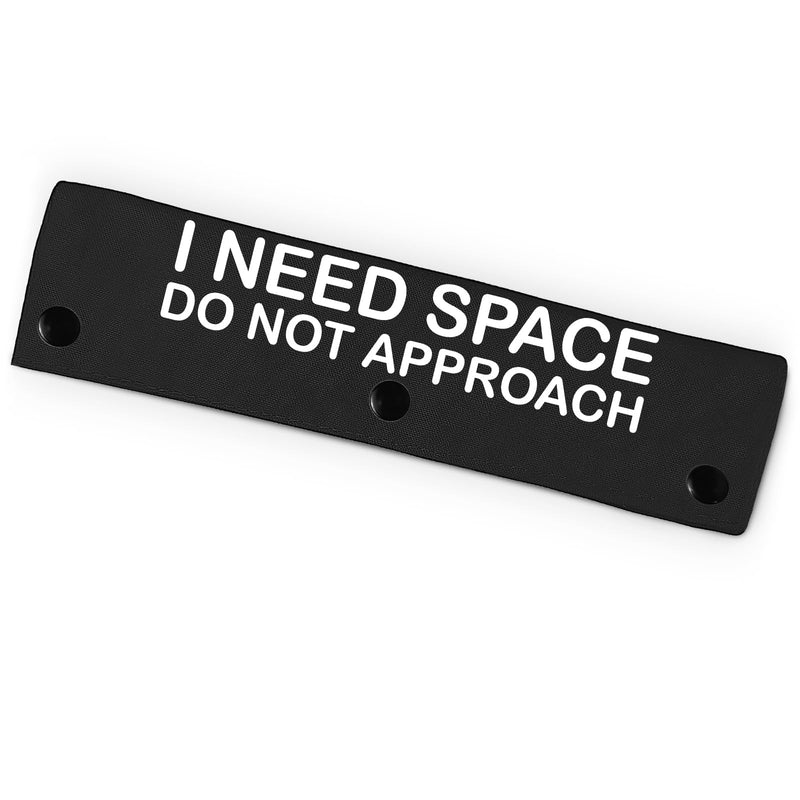 I Need Space Do Not Approach Pet Leash for Dogs, Funny Dog Leash Wrap for Pet Dog Lovers Owners Gift (Black) I Need Space Black - PawsPlanet Australia