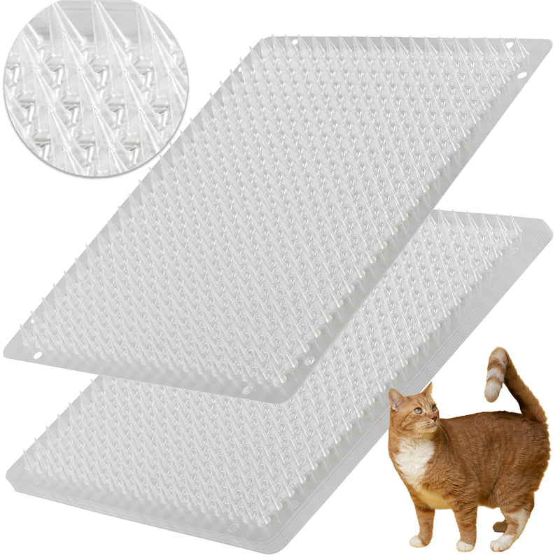12 Pack Cat Repellent Outdoor/Indoor Scat Mat for Cats&Dogs, Keep Away Pest Plastic Mats with Spikes,16 x 13 Inches 12 - PawsPlanet Australia