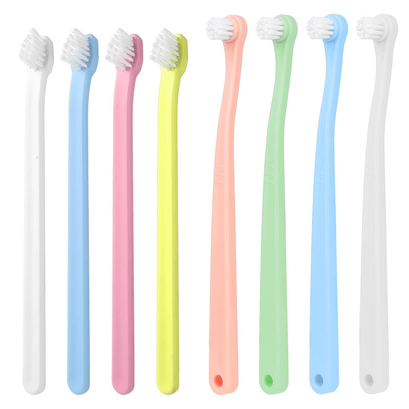 8 Pack Small Dog Toothbrush Cat Toothbrush Pet Toothbrush Mini Head Soft Dog Cat Tooth Brush for Sensitive Gum Puppy, Kitten, Cats & Small Breed Dogs, Portable Travel Friendly and Easy to Use - PawsPlanet Australia