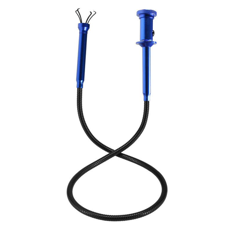 Flexible Claw Grabber Tool Claw Picker 24.4in, Bendable Hose Reacher Claw Pickup with LED Light, Long Handy Reaching Assist Tool for Litter Pick Home Sink Drain and Metal Small Items (Blue) Blue - PawsPlanet Australia