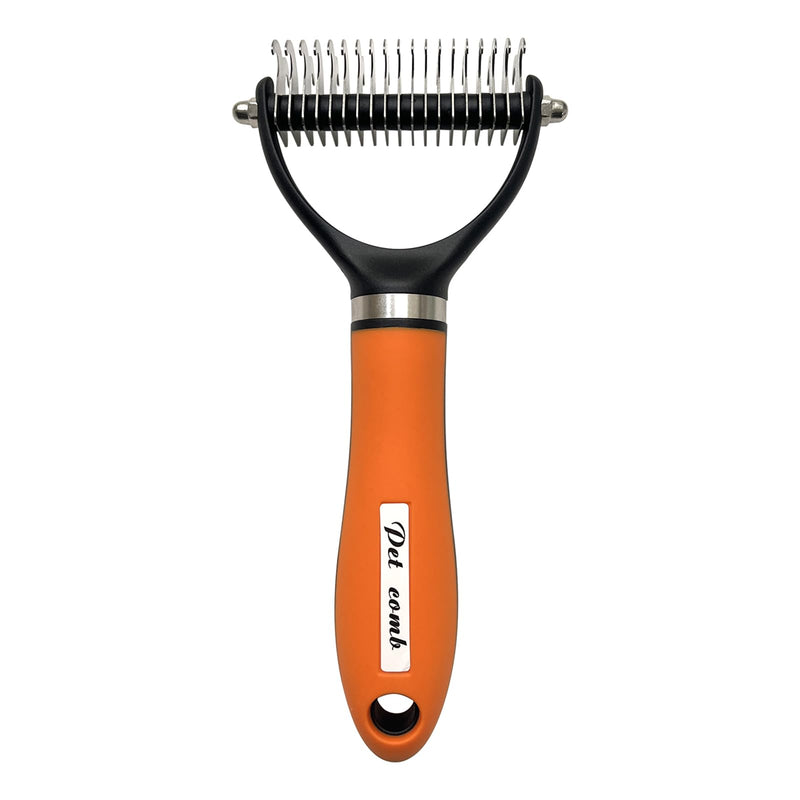 Dog Brush for Shedding - Reduce Dog Hair with Our Dog Brush, dog hair brush, deshedding dog brush, long hair dog brush(Orange) Orange - PawsPlanet Australia
