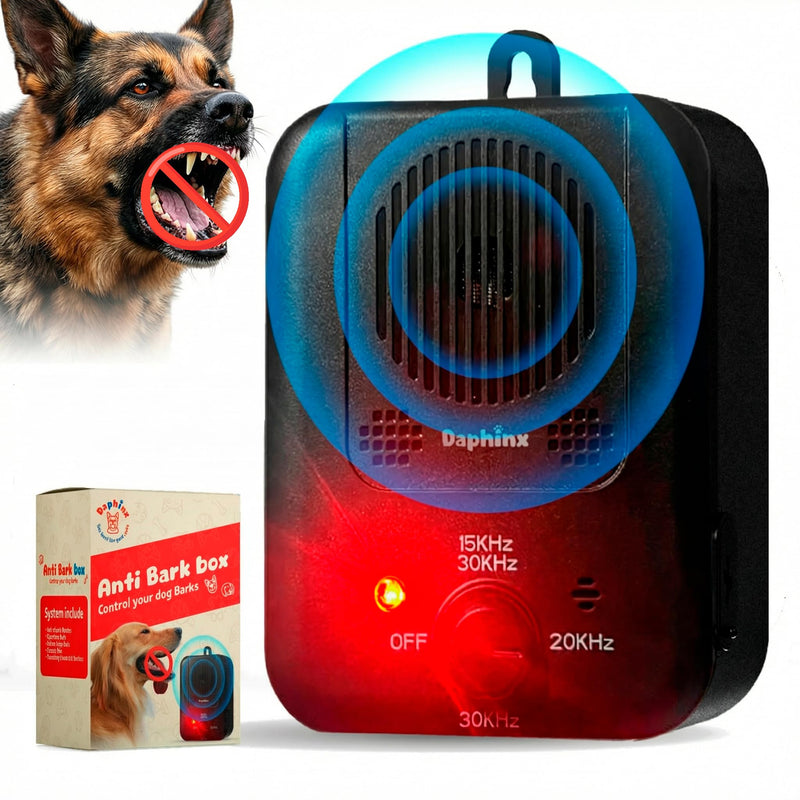Anti Barking Device for Dogs, Bark Box, Barking Dog Deterrent, Barks no More Dog Training Device, ultrasonic Dog bark Deterrent, Stop Dog Barking Device up to 50 ft, In & Outdoor use 2024, Automatic - PawsPlanet Australia