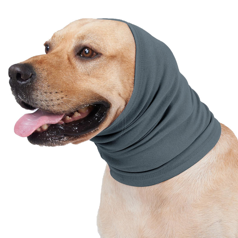 Calming Dog Ear Covers for Noise Protection Dog Headband for Anxiety Relief Grooming Aid Ear Muffs for Dogs Cats (Blue, L(Head Circumference 18-30”, Length 10")) L(Head Circumference 18-30”, Length 10") Blue - PawsPlanet Australia