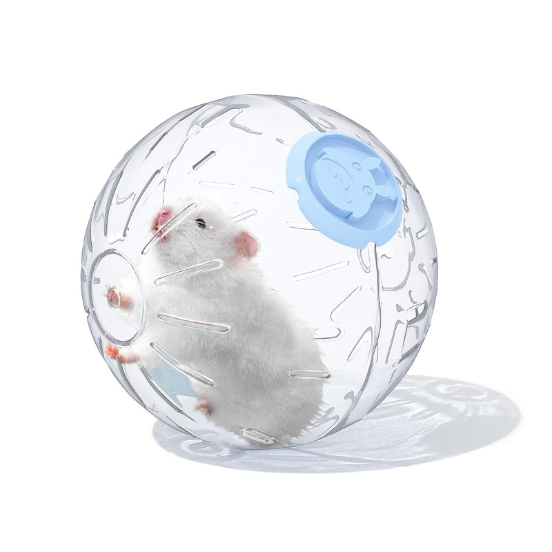 7.9 inch Hamster Ball, Hamster Exercise Toys, Running Ball, Clear Plastic Balls, Large Space, Easy to Clean, Hamster Cage Accessories, for Small and Medium Hamsters, Syrian Dwarf Hamster, Blue 7.9 inch - PawsPlanet Australia