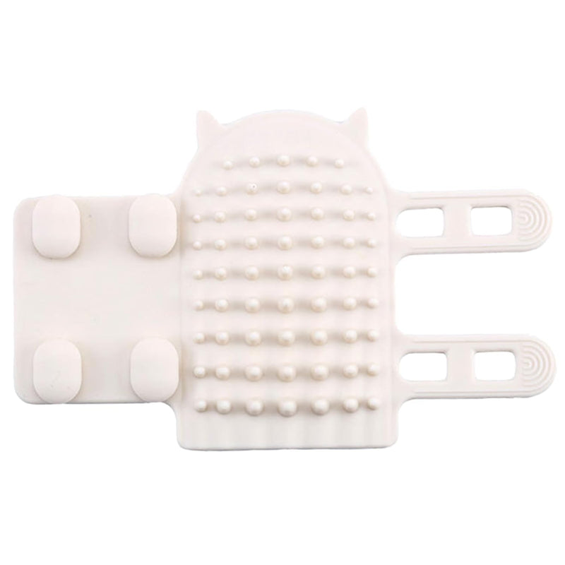 White Ionic Massage Comb Brush for Cats, Gently Massages and Soothes, Removes Loose Hair, All Hair Types, Unisex Adult, Cat Owners, Pet Groomers - PawsPlanet Australia