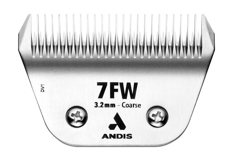 Andis 561465 ceramicEDGE Detachable Wide Blade #7FW – Carbon Steel Pet Clipper Blade, Coarse Tooth, Professional Grooming Performance 7FW (3.2mm)