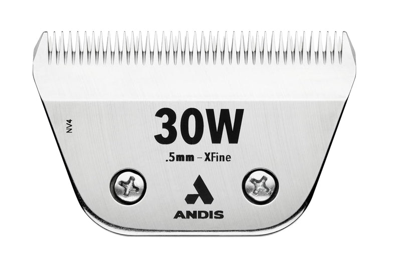 Andis 561462 ceramicEDGE #30W XFine Wide Blade, Small Animal and Pet Grooming, Detachable Replacement Blade, Long Lasting, Stainless Steel 30W (0.5 mm) - PawsPlanet Australia