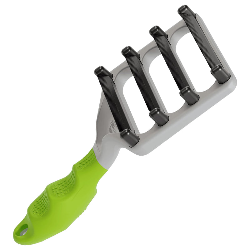FUR4 deShedding Dog Brush for Short Hair Dogs – Pet Hair Brush with 4 Carbon Fiber Edges – deShedding Tool Removes Loose Fur – Gentle & Effective Dog Grooming Brush for Shedding - PawsPlanet Australia