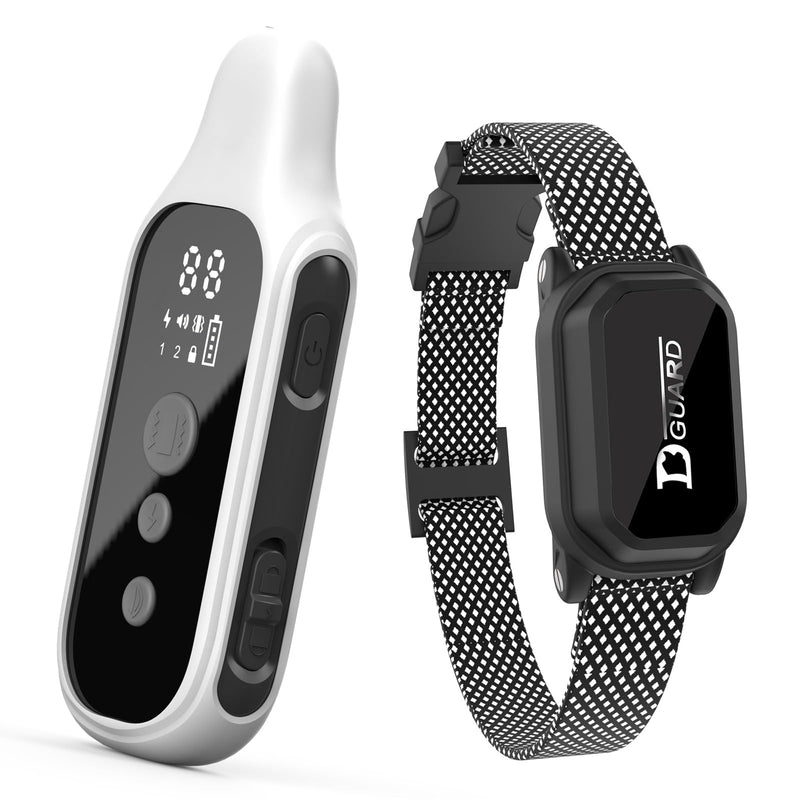Shock Collar for Dogs, Dog Training Collar with Remote Control 3500FT, 3 Training Modes, IP67 Waterproof E Collar for Small Medium Large Dogs 18-120 lbs White - PawsPlanet Australia