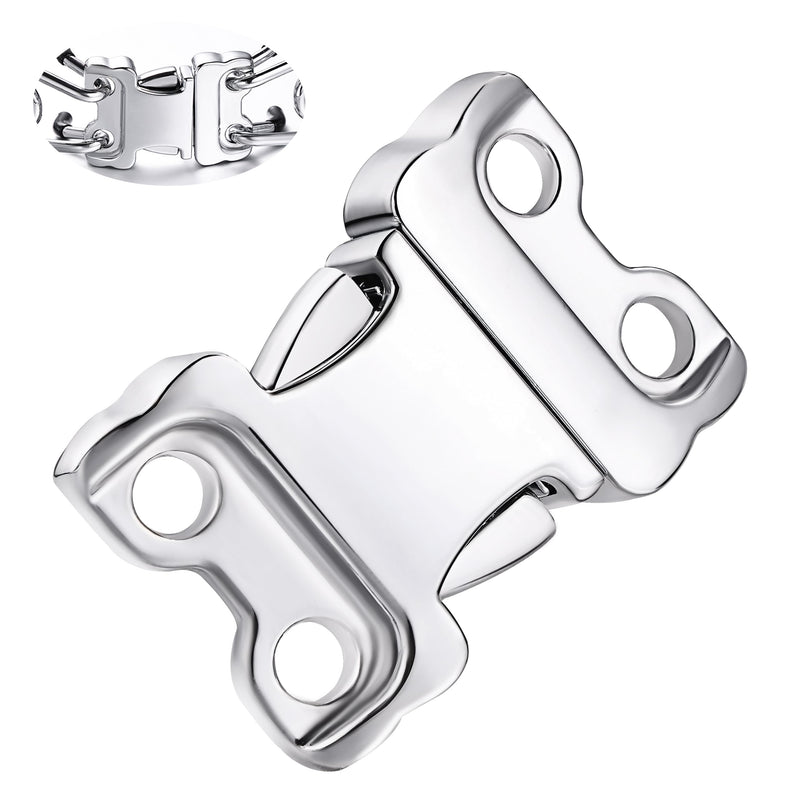 Dog Collar Buckle, Quick Release Stainless Steel Buckle for Small Medium Large Dog Training Collar (2.25 mm) 2.25 mm - PawsPlanet Australia