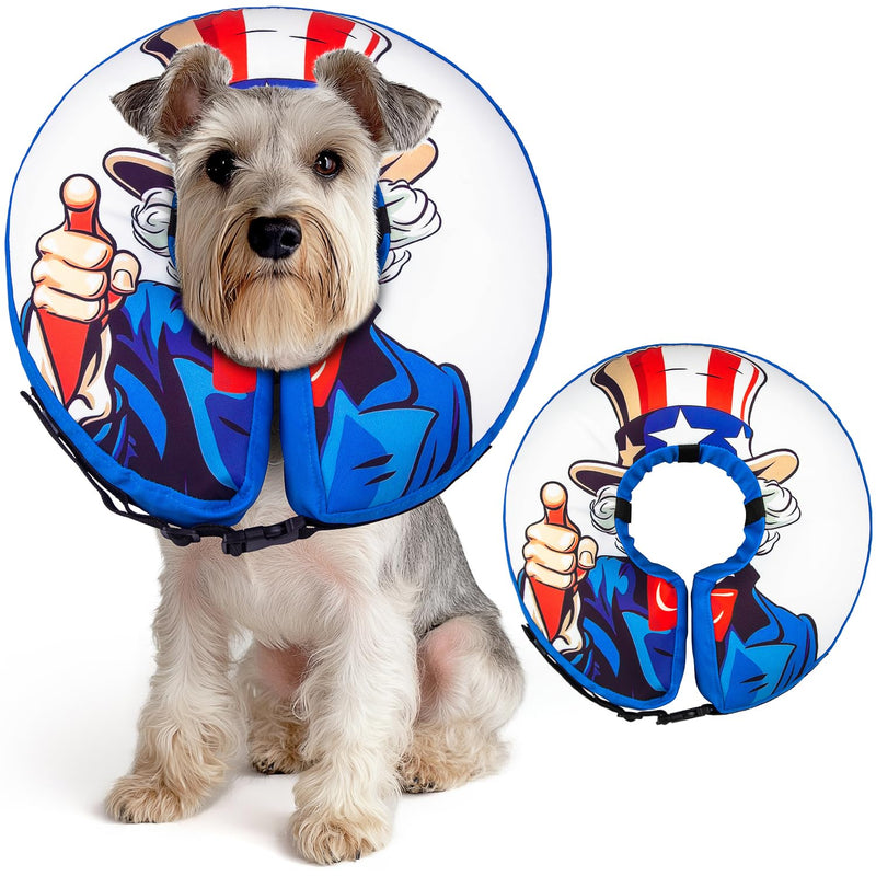 Medium Dog Cone Collar Alternative Soft Inflatable Donut Collar After Surgery Dogs Recovery Won't Obstruct Vision Suitable Cones E Collar for Small Medium Large Dogs and Cats One Color - PawsPlanet Australia