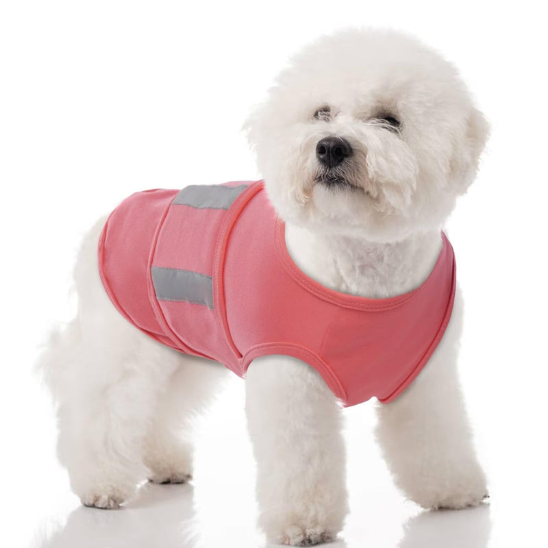 MIGOHI Dog Anxiety Vest,Soft Dog Anxiety Relief Coat,Calming Vest Wrap for Thunderstorm,Fireworks,Travel and Separation,Anxiety Relief for Dogs,Dog Firework Anxiety Relief for Small Dogs,S,ShellPink ShellPink - PawsPlanet Australia