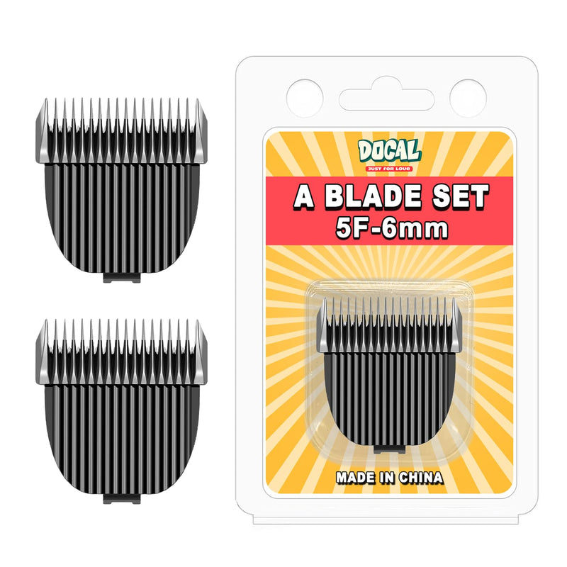 5F Pet Grooming Clipper Replacement Blade Compatible for Most Dog Hair Clipper & one-isall Dog Grooming Clippers, Made of Ceramic Blade & Stainless Steel Blade Size 5F Cut Length 6mm (2 Packs) Size 5F (6mm) 2PACKS - PawsPlanet Australia