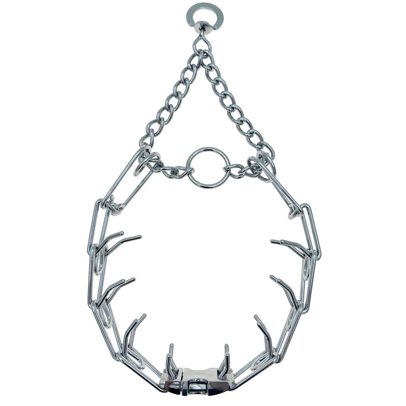 Adjustable Dog Ｎo Pull Ｃollar for Small Medium Large Dogs (Silver, M) Silver - PawsPlanet Australia