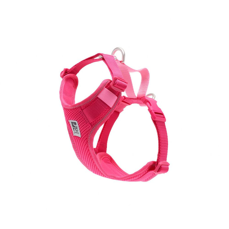 RC Pets Moto Control Pet Harness | Dog Car Travel Safety Harness | Adjustable Secure Fit | Multi Use for Dog and Cats | Azalea/Peony, Medium
