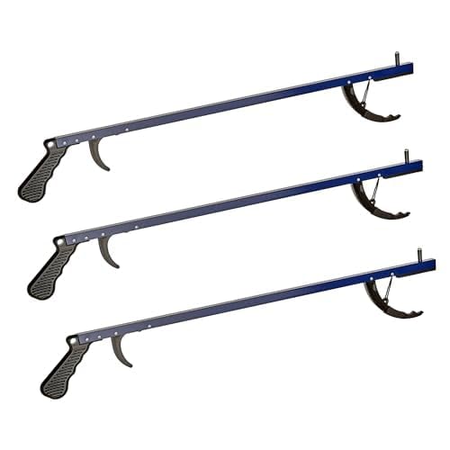 Cubii Health Reacher, Blue, 26 Inch, Reacher Tool, Lightweight Trash Picker Grabber & Garden Nabber, Handy Aluminum Picker Up Tool & Reaching Claw, Portable Reaching Assist & Dressing Tool, 3/PK - PawsPlanet Australia