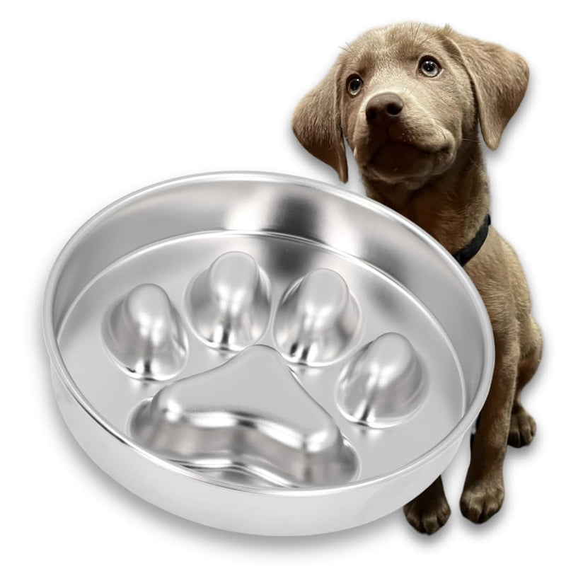 STRUNGZ | Slow Feeder Bowl | Stainless Steel Slow Feeder Bowls | Stainless Steel Dog Bowls | 2 Cups Capacity Dog Slow Feeders | Non-Slip Silicone Base Slow Feeder Dog Bowl | Slow Feeder Dog Bowls - PawsPlanet Australia