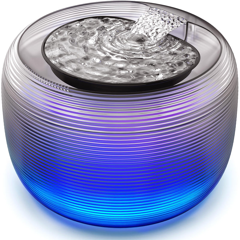 Kastty FS75 Quiet Cat Water Fountain, 3.5L/118oz Large Capacity Pet Water Fountain for Cats Indoor with Water Level LED Light, Easy Cleaning Cat Fountains for Drinking Automatic Dog Water Fountain - PawsPlanet Australia