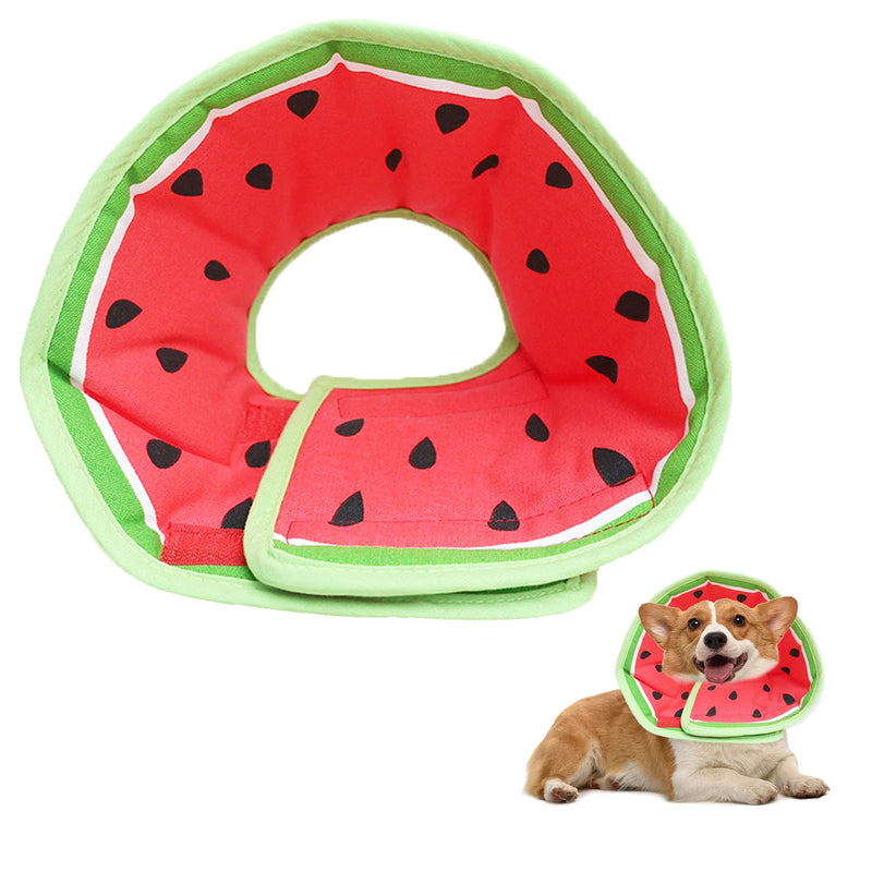 Soft Dog Cone Collar for Dogs After Surgery, Adjustable Dog Recovery Cone Collar for Medium Small Puppy Dogs and Cats to Stop Licking (Watermelon XL) Watermelon XL (13-15'' M/L Dog) - PawsPlanet Australia