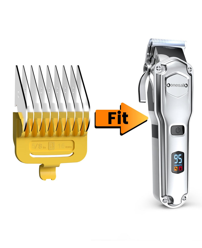 oneisall 16 mm yellow metal combs for dog clippers - PawsPlanet Australia