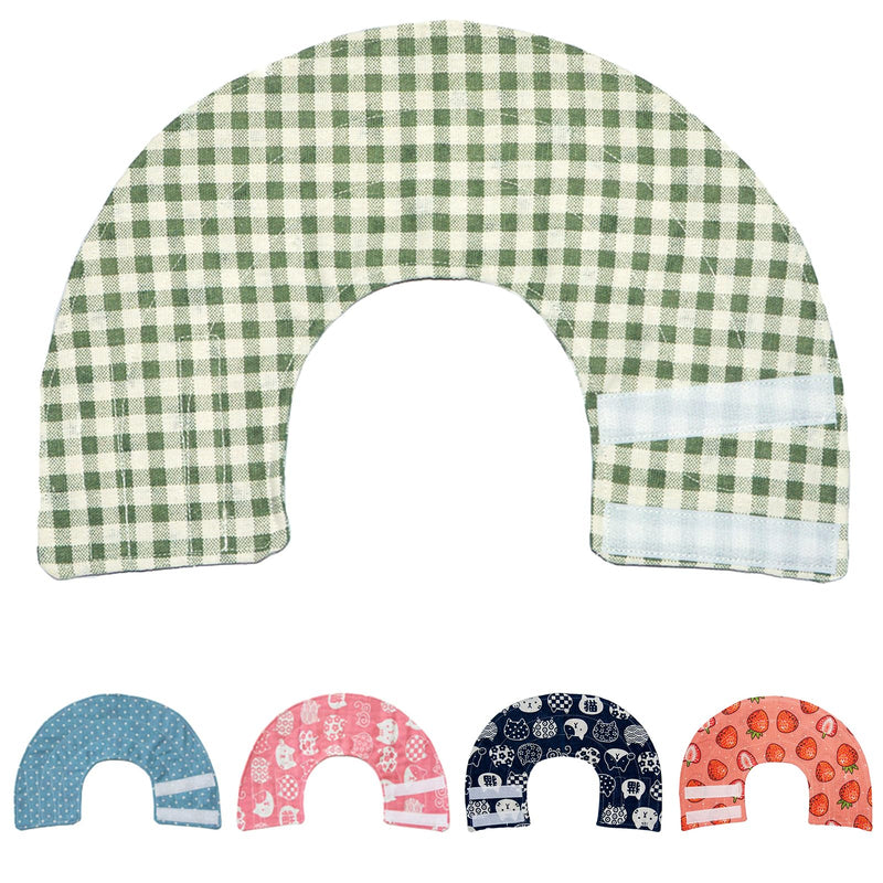 Cat Cone Collar Adjustable After Surgery, Comfortable Pet Cone E-Collar for Large Medium Small Cats Kitten Puppy to Stop Licking(Green Plaid-S) S Green Plaid - PawsPlanet Australia
