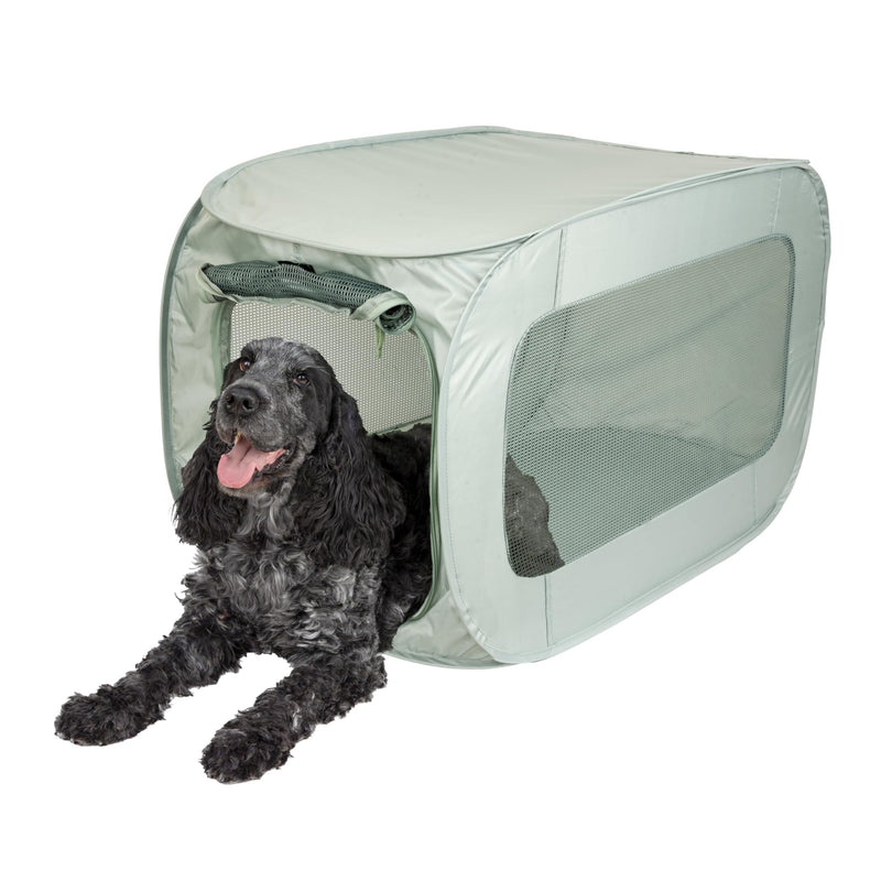 SportPet Designs Soft Sided Pop-Open Kennels, Light Green - PawsPlanet Australia