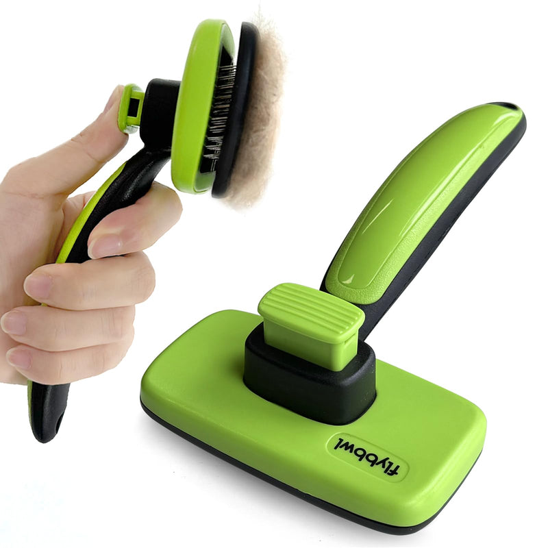 Self Cleaning Brush for Dog: Cat Slicker Brush - Pet Shedding Brushes for Long and Short Hair - Remove Loose Undercoat