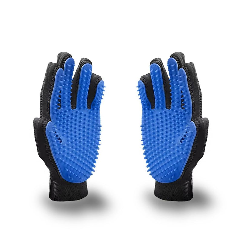 Pet Grooming Glove - Efficient Deshedding Brush for Dogs & Cats, Gentle Massaging Tool, Hair Remover for Long & Short Fur, Ideal for Bathing & Grooming, Reusable & Easy to Clean - PawsPlanet Australia