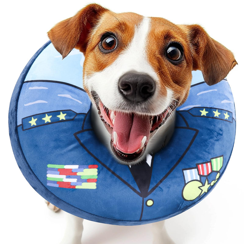 Inflatable Dog Cone Collar Alternative After Surgery, Dog Neck Donut Collar Recovery E Collar, Soft Dog Cone for Small Medium Large Dogs Blue L (12.5"-18") - PawsPlanet Australia
