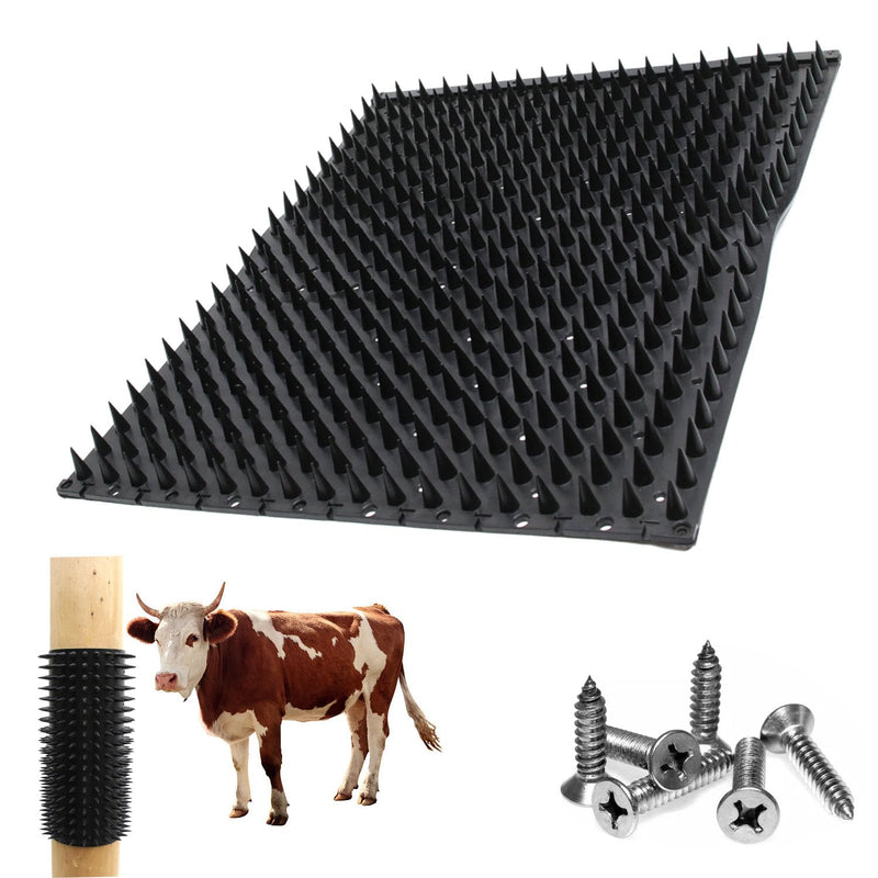 Cattle Scratcher - Livestock Scratching Brush | Horse Brushes Animal Scratch Itch Relief | Cattle Soft Touch Itch Post Pad For Livestock, Horse Grooming, Cattle, Sheep（33.8x42cm） - PawsPlanet Australia