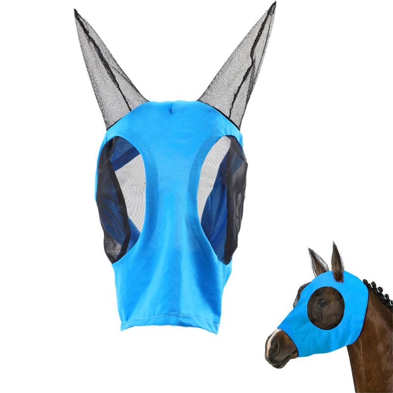 Horse Mask Fly Masks for Horses with Ears Breathable Elastic Fabric for Medium/Large Size Adult Horses - PawsPlanet Australia