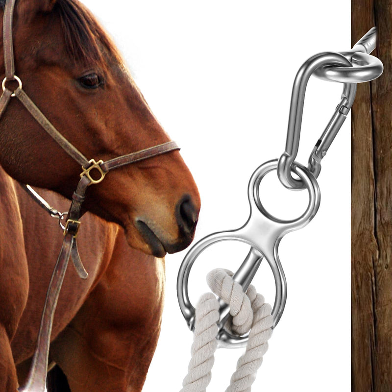 MAQUITA Horse Tie Ring, Safe Tie Horse Supplies, Humane Way Tie Ring, Magnetic Ring for Tying and Retracting, Helps Horse Pull Back and Releases Stress from The Horse - PawsPlanet Australia