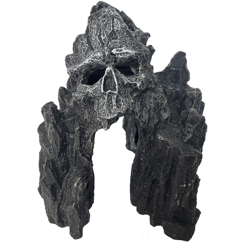 Aquarium Mountain View Stone Ornament - Aquarium Skull Rock Decor Cave for Fish Tank,Aquarium Decorations Small,Small Aquarium Decoration for Fish Tank - 5.7 Inches High - PawsPlanet Australia