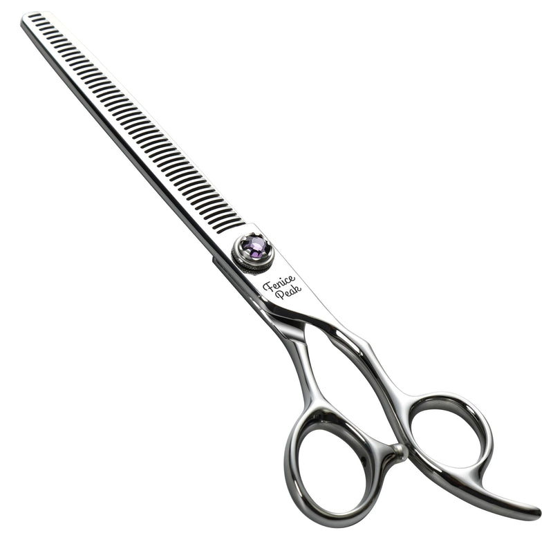 Fenice Peak 7 inch Thinning Dog Grooming Scissors Professional Dog Shears Made of Japanese 440C Stainless Steel with Jewelled Screw Trimming Cutting Scissors Durable and Sharp - PawsPlanet Australia