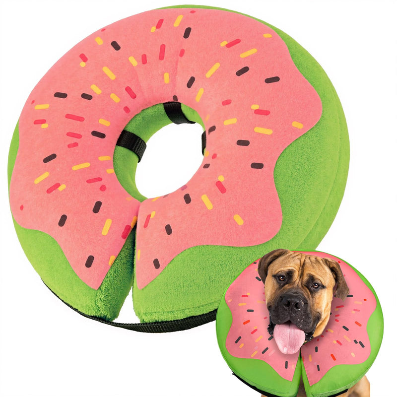 Gimars XL Inflatable Dog Cone Alternative After Surgery, Soft Dog Neck Donut Recovery Cone Collar, E Collar and Elizabethan Collar Alternative for Large X-Large Dogs Donut Red XL (Neck 18"-24") - PawsPlanet Australia