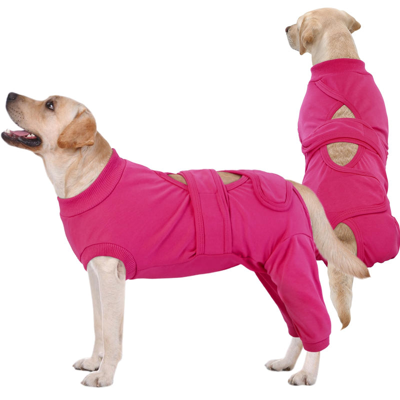 Kuoser Dog Surgery Suit Female Spay, Male Dog Recovery Sleeve Back Leg, Thigh Wound Protective Recovery Suit for Dogs, Dog Rear Leg Sleeve to Stop Licking, Pet Surgical Suit Puppy Onesie Bodysuit - PawsPlanet Australia