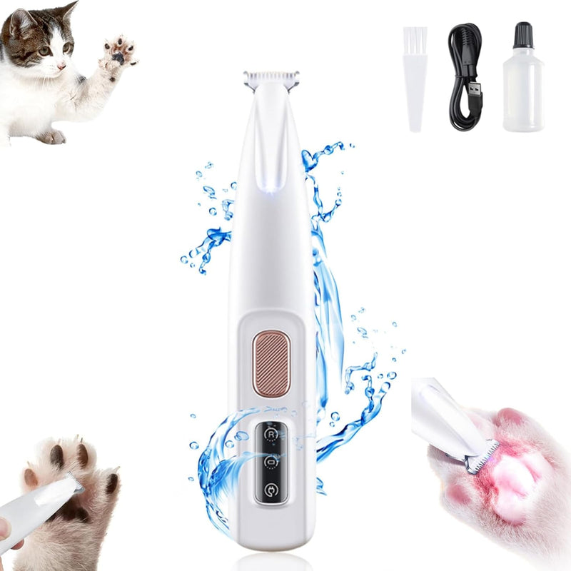 ZNZ Upgrade Dog Paw Trimmer for Grooming,Pet Hair Trimmer with LED Display,Rechargeable Low Noise Pet Trimmer,Cordless Dog Clippers for Paws, Eyes, Ears, Face, Rump - PawsPlanet Australia