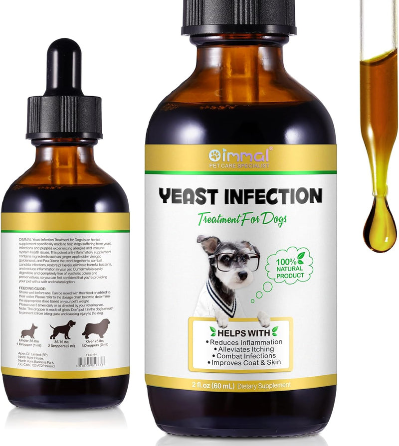 Dog Allergy | Dog Ear Infection | Dog Ear Yeast Infection | Dog Yeast Ear Infection | Dog Yeast Infection | Yeast Infection in Dogs | Natural Composition | 1 Oz - PawsPlanet Australia