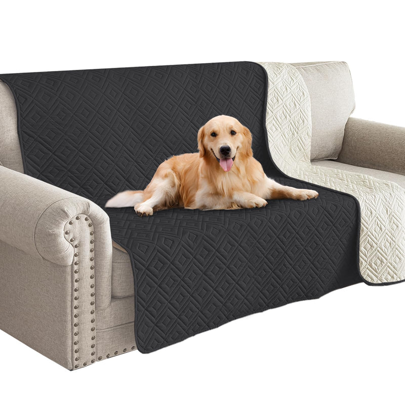 2026 Waterproof Bed Sofa Blanket (52"x82") Comfy Couch Sofa Mat for Dog Pets with Anti-Slip Back, Universal Incontinence Lightweight Liner Pad for Furniture Car Picnic etc Durable Washable, Black 52x82 Inch - PawsPlanet Australia