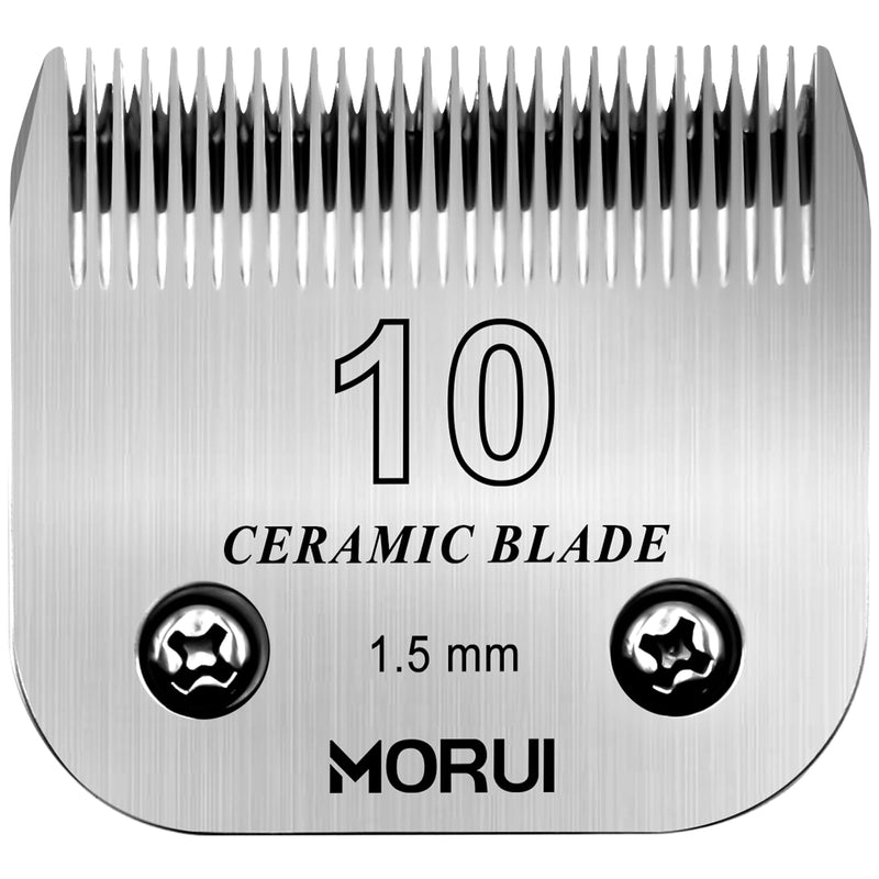 Pet Dog Grooming Clipper Replacement Blade，Detachable Ceramic Blade，Compatible with Most Andis,Oster A5 Wahl KM Series Clippers Size 10 Cut Length 1/16"(1.5mm) 10# - PawsPlanet Australia