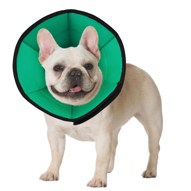 Medium Dog Cone Recovery Collars, Adjustable Dog Cat Cone After Surgery Prevent Licking Wounds, Breathable Mesh Male Dog Surgery Soft Cones for Medium Large Dogs, Blue-M Blue Green - PawsPlanet Australia