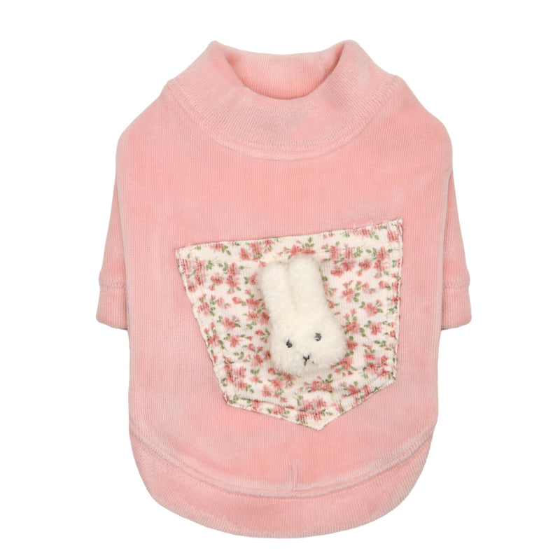 Pinkaholic New York Dora Cute Winter Mock Neck Shirt Flower Pattern for Small and Medium Dogs, Pink, Small - PawsPlanet Australia