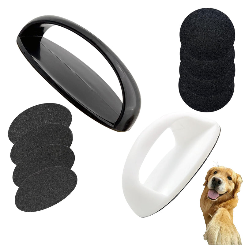 Dog Nail File Board Stress Free Handheld Scratch Pad for Dogs Portable Pet Nails Trimming Grinding Tool 2 Pack Each with 4 Pcs Replaceable Sandpapers - PawsPlanet Australia