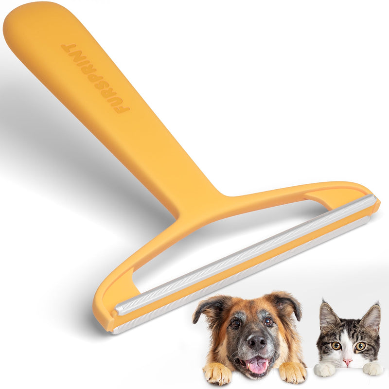 Pro Pet Hair Removal Tool: Reusable Cat Hair Remover and Dog Hair Remover - Dual-Edge Pet Hair Remover and Carpet Hair Removal Tool for Non-Knit Materials - The Quick & Easy Fur Remover Tool - PawsPlanet Australia