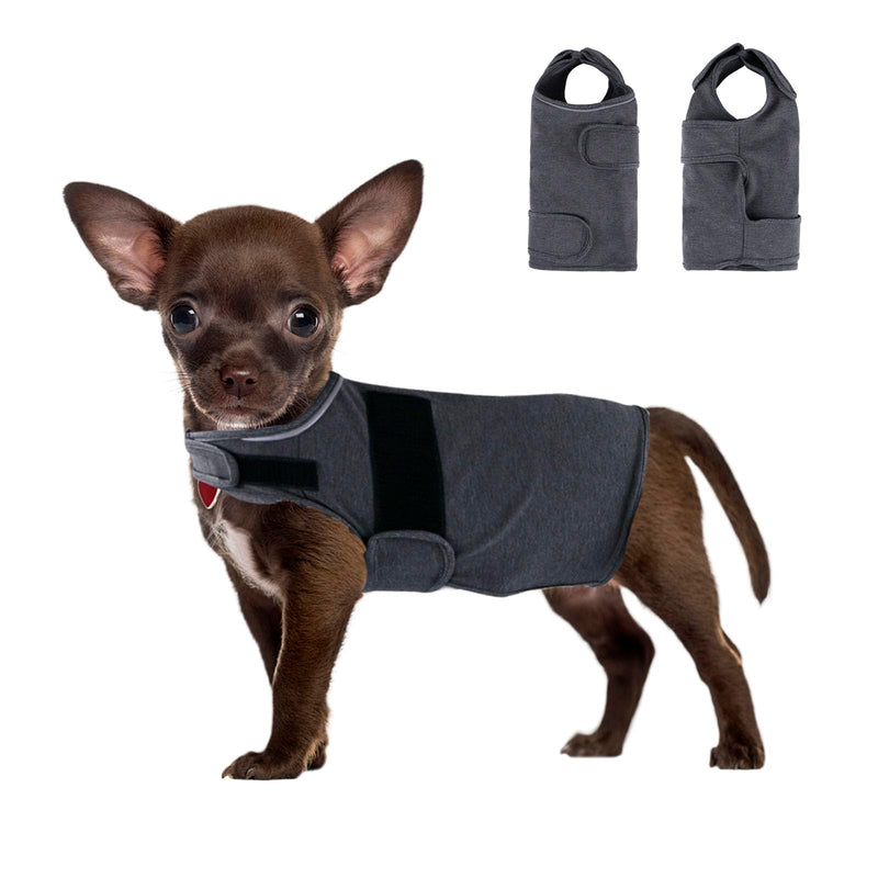 Dog Anxiety Relief Calming Vest, Fireworks, Thunderstorm, Separation Canine Stress Relief Coat, Anti Anxiety Jacket for Dogs (Grey, M) Medium Grey - PawsPlanet Australia