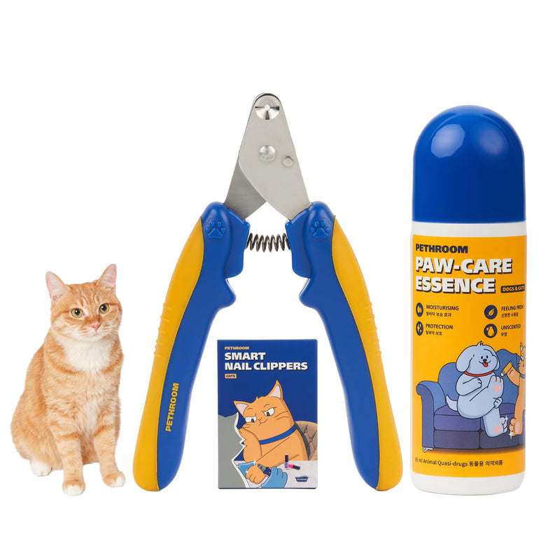[PETHROOM] Bundle - Cat Paw Care Set | Lick Safe Paw Soother & Moisturizer for Dry, Cracked Paws | Cat Nail Clipper with Circular Cut Hole (2mm) - PawsPlanet Australia