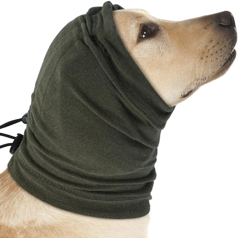 Nanaki Dog Calming Hoodie,Upgrade Anti-Slip Hematomas Ear Wraps For Dogs Ear Covers,Adjustable Dog Ear Muffs Noise Protection,Fireworks Dog Ear Protector Dog Grooming Ear Cover Dog Head Wrap Dog Snood Large Green - PawsPlanet Australia